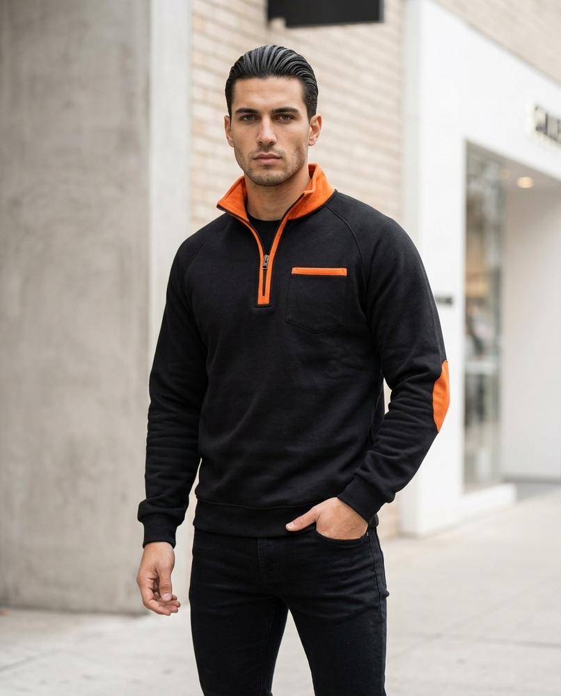 Statement Street - Daven | Gefüttert Hochschließend Sweatshirt Herren