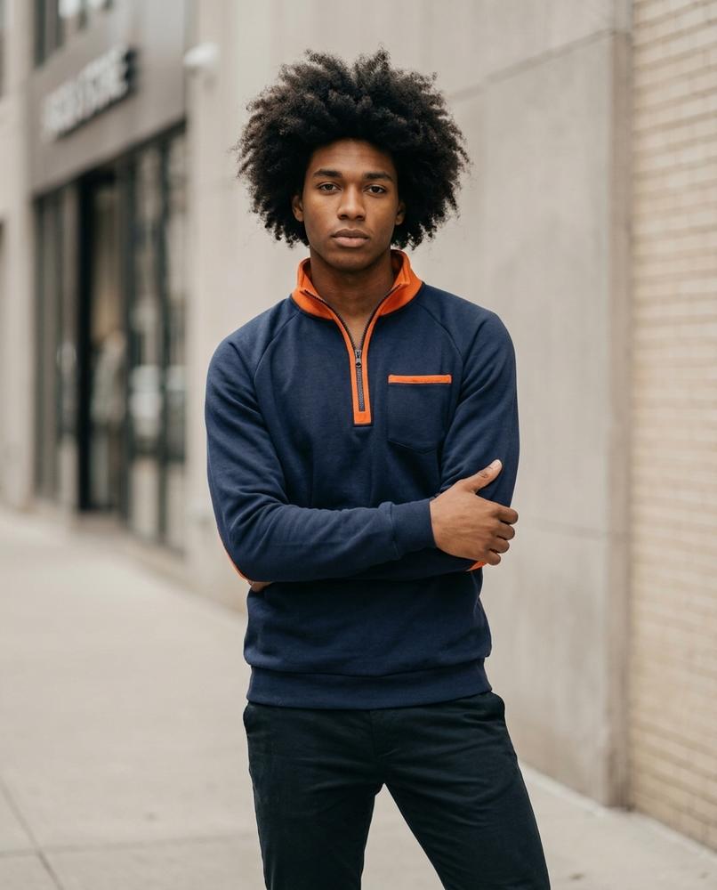 Statement Street - Daven | Gefüttert Hochschließend Sweatshirt Herren