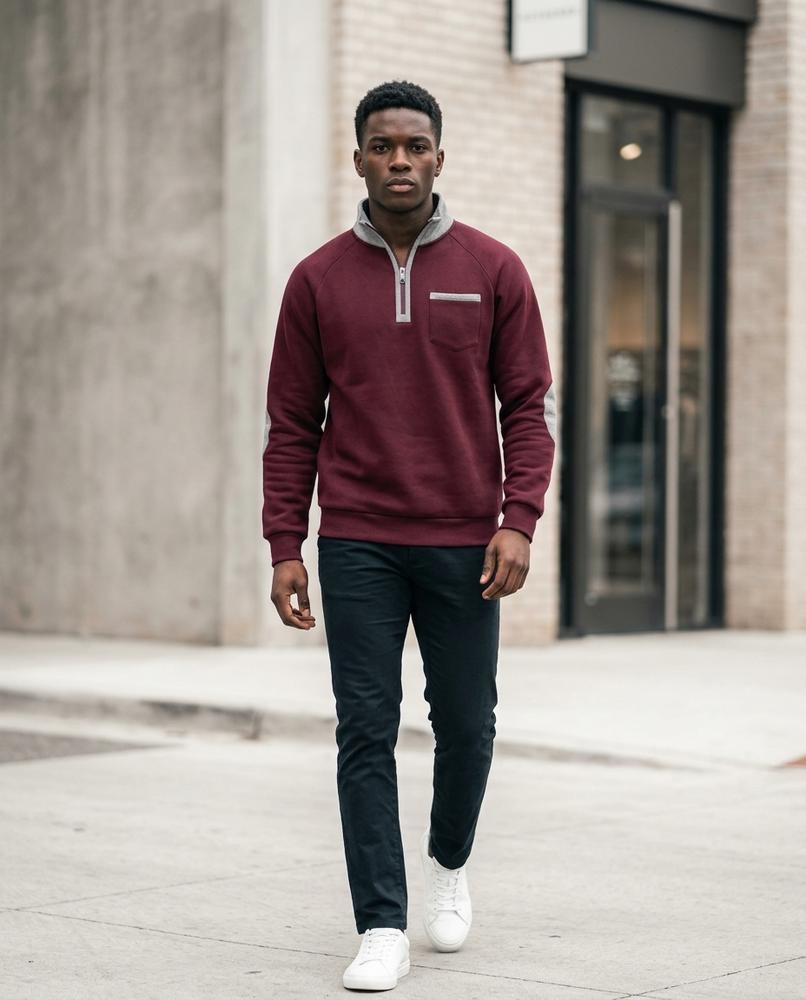 Statement Street - Daven | Gefüttert Hochschließend Sweatshirt Herren