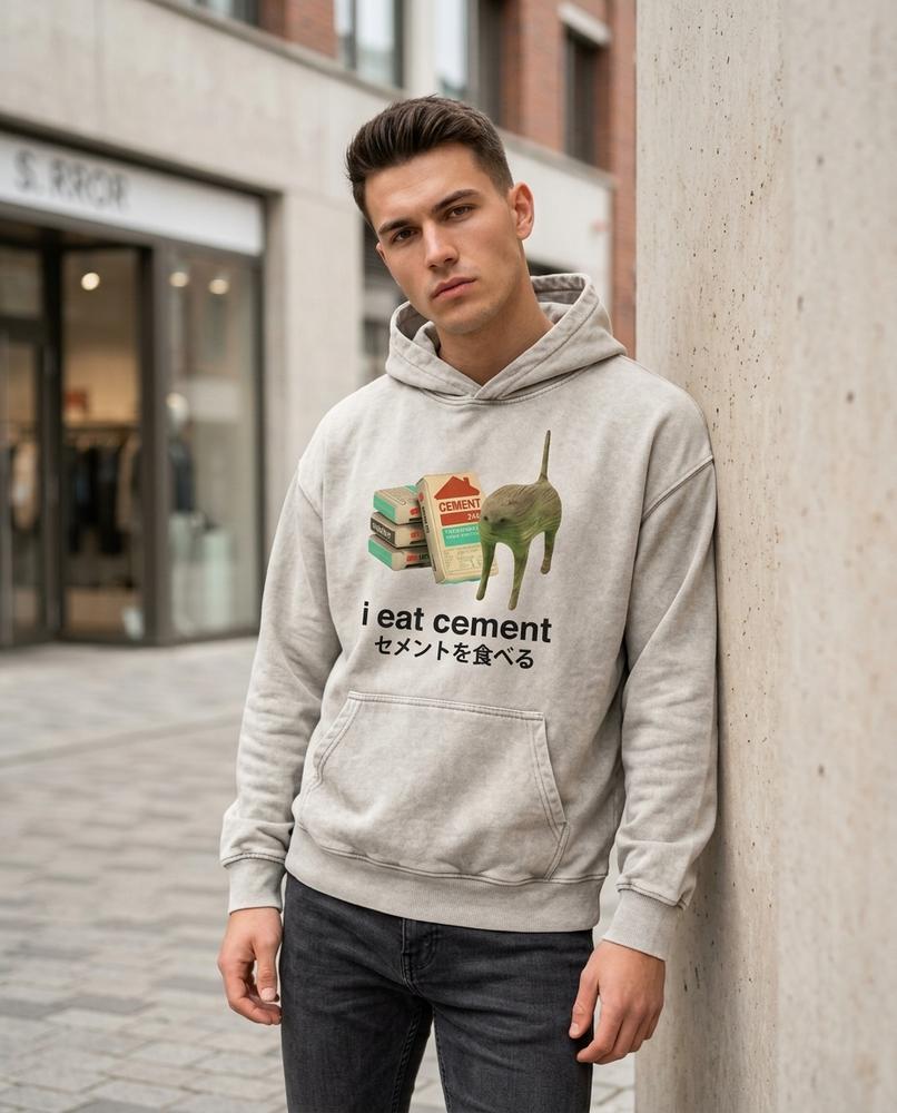Statement Street - Zevan | Langärmlig Gewaschen Hoodie Unisex