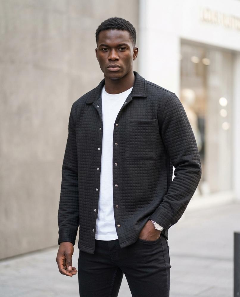 Statement Street - Savan | Gesteppt Geknöpft Jacke Herren