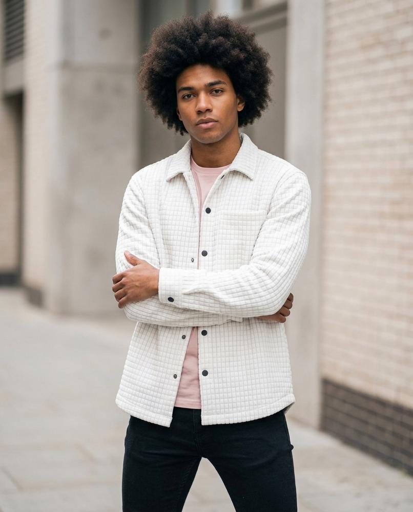 Statement Street - Savan | Gesteppt Geknöpft Jacke Herren