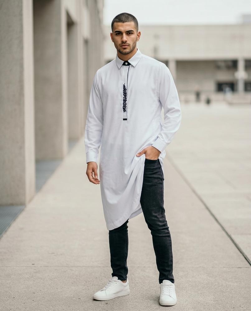 Statement Street - Tamar | Langärmelige Bestickte Tunika Herren