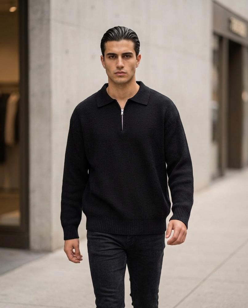 Statement Street - Tisol | Gestrickt Gekragt Pullover Unisex