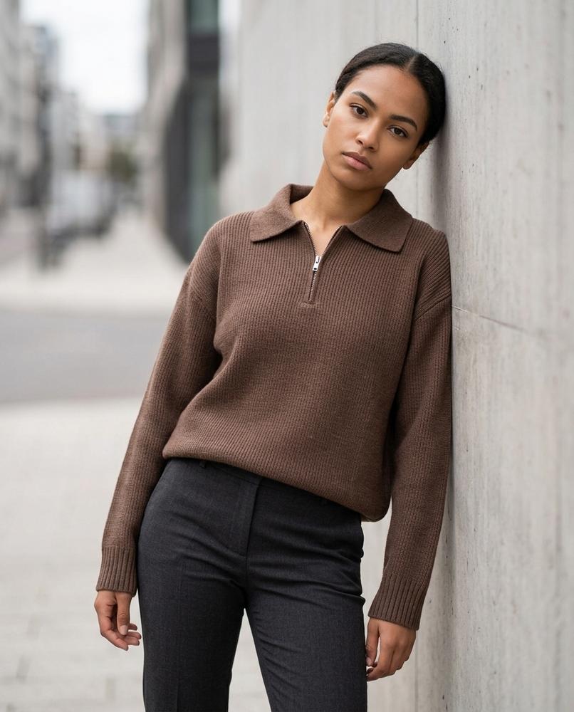 Statement Street - Tisol | Gestrickt Gekragt Pullover Unisex