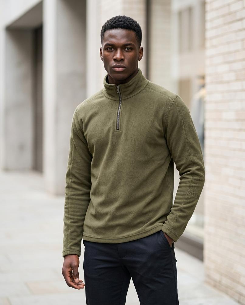Statement Street - Rasen | Reißverschluss Fleece Pullover Herren