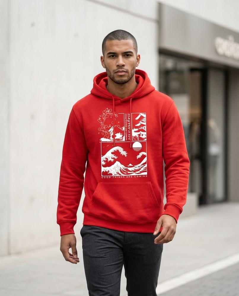 Statement Street - Netor | Bedruckt Langärmlig Hoodie Unisex