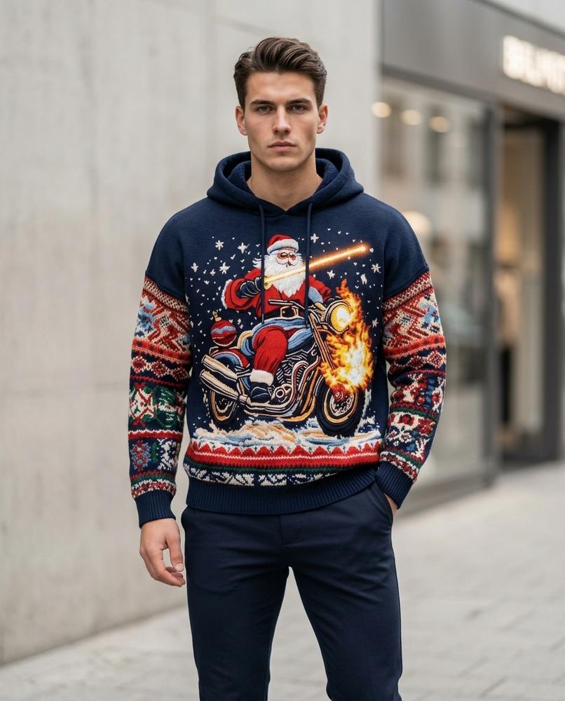 Statement Street - Tavar | Strukturierter Mehrfarbiger Hoodie Unisex
