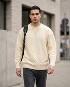 Statement Street - Zesan | Strukturiert Rundhals Pullover Herren