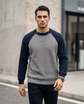 Statement Street - Cosel | Zweifarbig Gerippt Pullover Herren