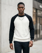 Statement Street - Cosel | Zweifarbig Gerippt Pullover Herren