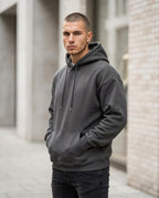 Statement Street - Saren | Unifarbener Gefütterter Hoodie Herren