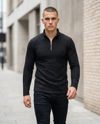 Statement Street - Almar | Strukturiert Körperbetont Pullover Herren