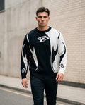 Statement Street - Dasan | Gemustert Langärmlig Pullover Unisex