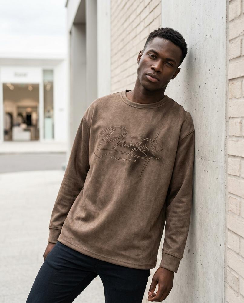 Statement Street - Nolev | Langärmliges Gesticktes Sweatshirt Unisex