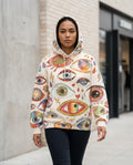 Statement Street - Lahal | Allover-bedruckter Locker geschnittener Hoodie Unisex
