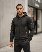 Statement Street - Midan | Gesteppt Strukturiert Hoodie Herren