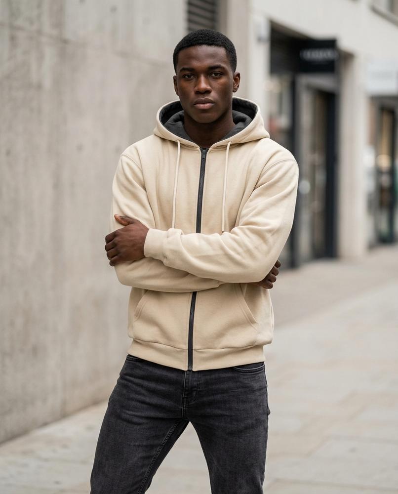 Statement Street - Velev | Gefütterter Weit Geschnittener Hoodie Herren