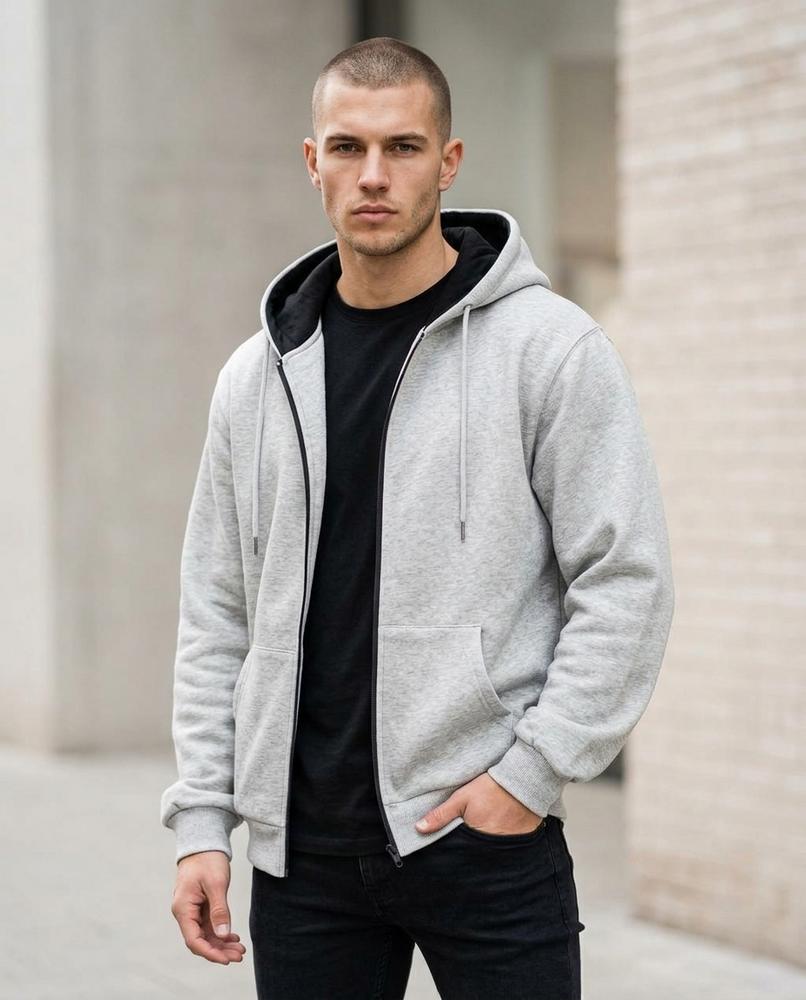Statement Street - Velev | Gefütterter Weit Geschnittener Hoodie Herren