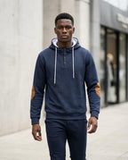 Statement Street - Taron | Strukturiert Geknöpft Hoodie Herren