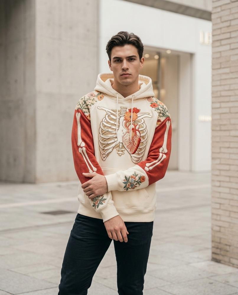 Statement Street - Tasol | Bestickt Farblich Abgesetzt Hoodie Unisex