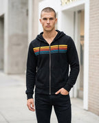 Statement Street - Raren | Gestreifter Langärmliger Hoodie Herren