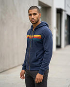 Statement Street - Raren | Gestreifter Langärmliger Hoodie Herren