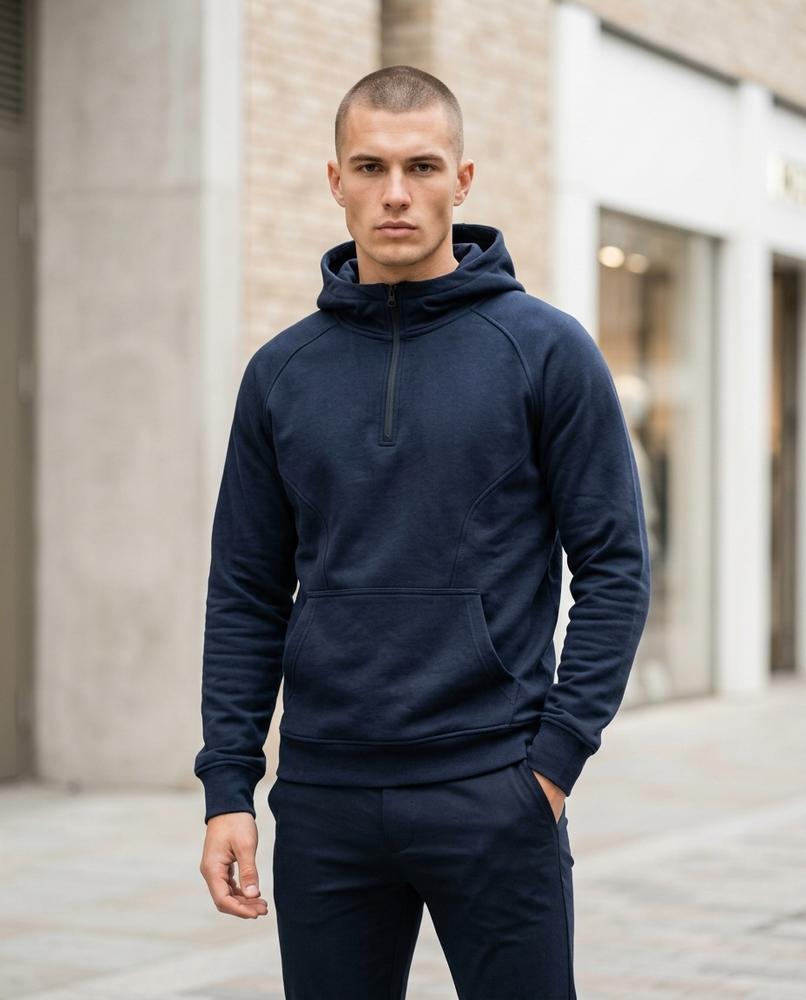 Statement Street - Rimir | Hochschließender Konturierter Hoodie Herren