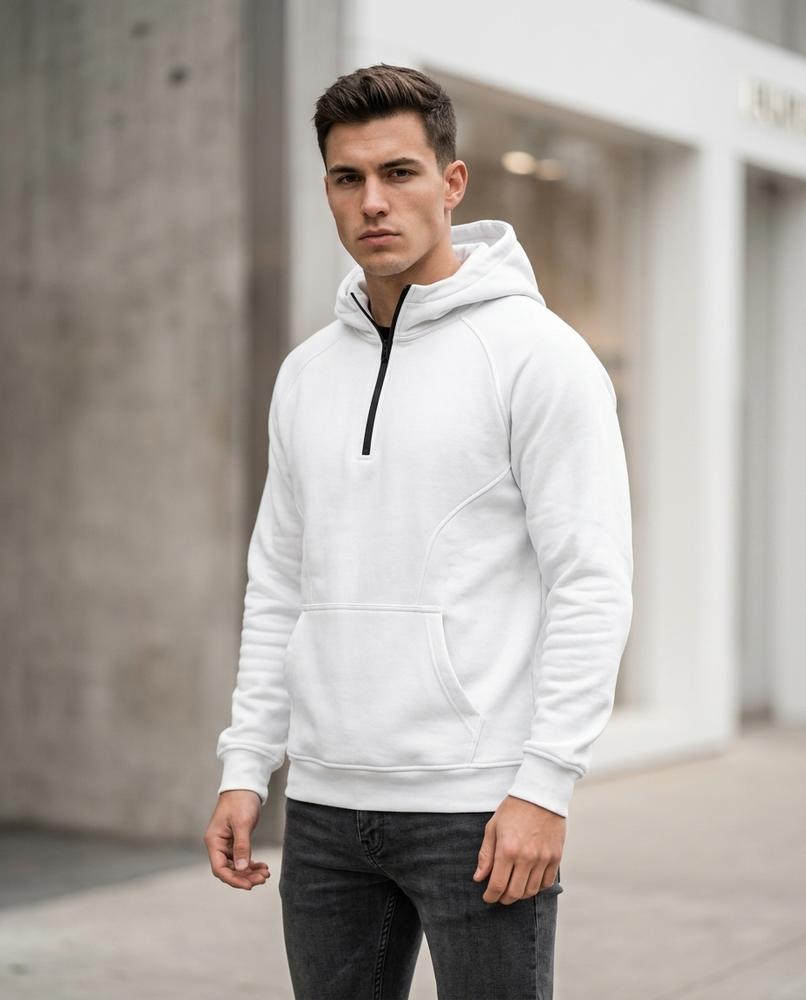 Statement Street - Rimir | Hochschließender Konturierter Hoodie Herren