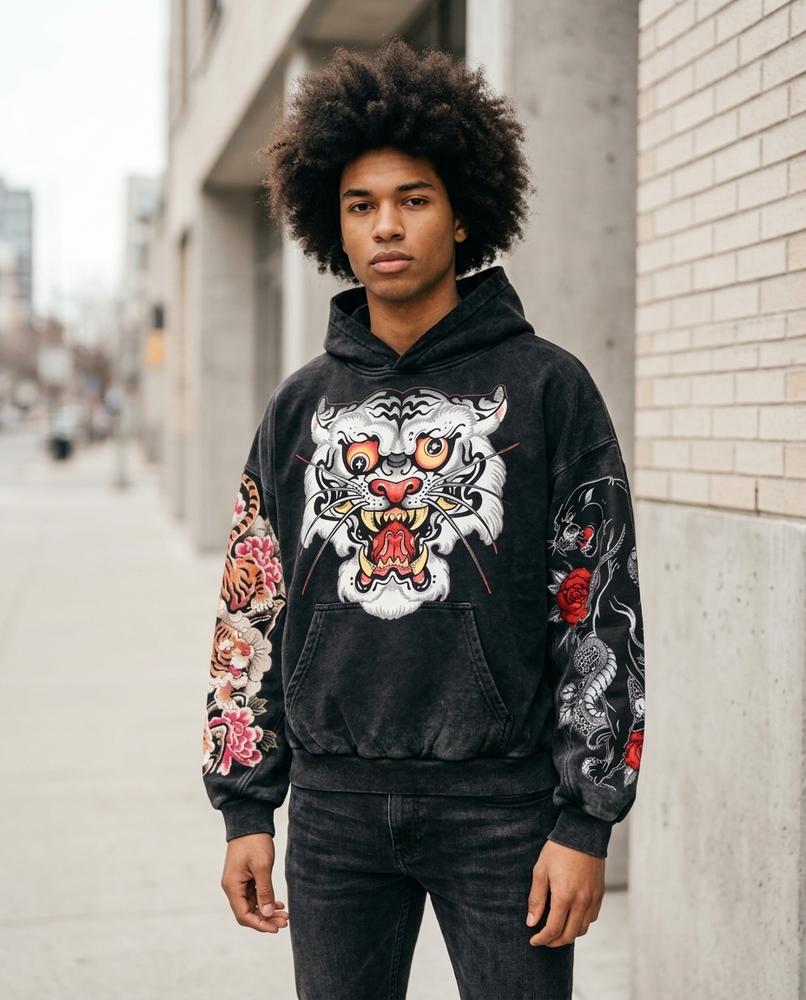 Statement Street - Vilom | Oversize Bedruckter Hoodie Unisex