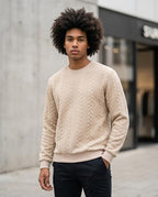 Statement Street - Dasol | Strukturiert Langärmelig Pullover Herren