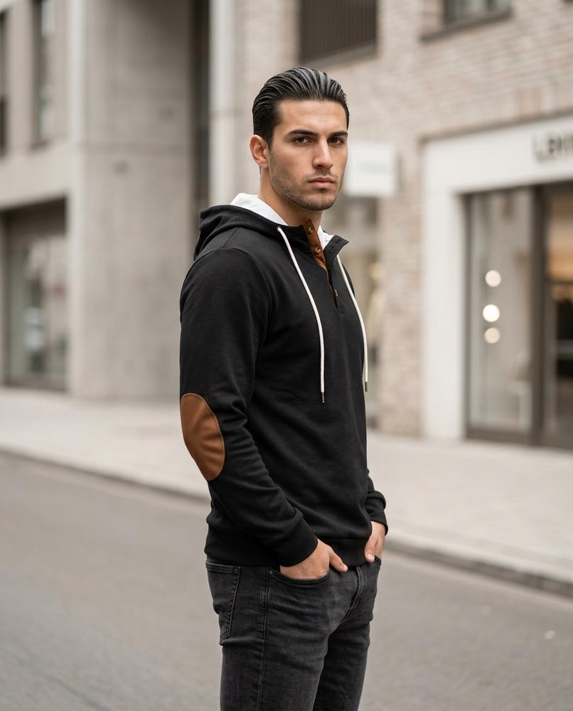 Statement Street - Vator | Geknöpfter Sweat Hoodie Herren