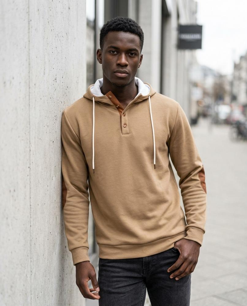 Statement Street - Vator | Geknöpfter Sweat Hoodie Herren