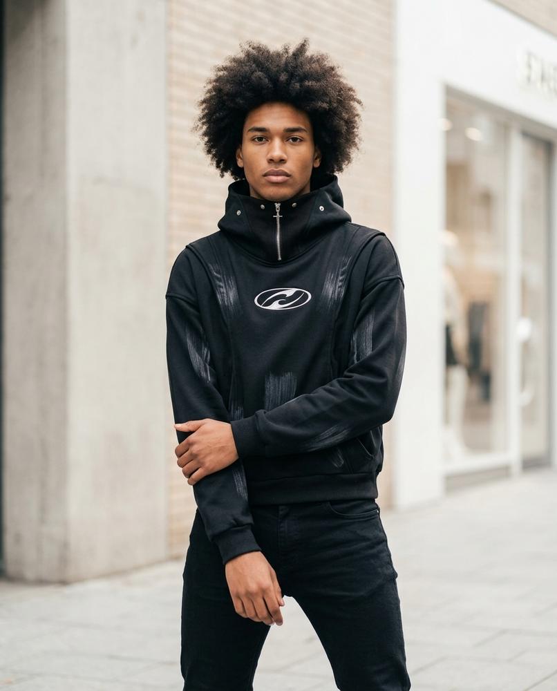 Statement Street - Coran | Hochgeschlossen Bedruckt Hoodie Unisex