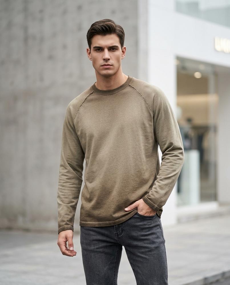 Statement Street - Zedar | Verwaschenes Langärmliges Shirt Unisex
