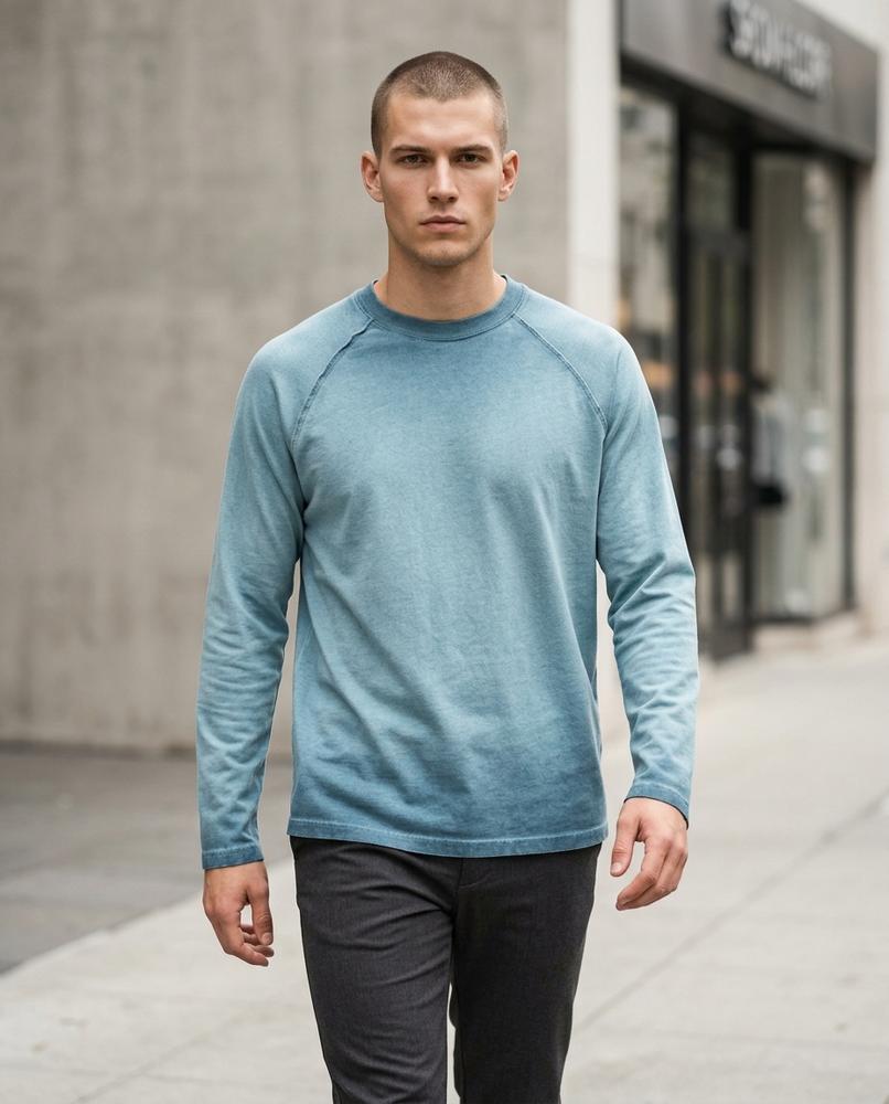 Statement Street - Zedar | Verwaschenes Langärmliges Shirt Unisex