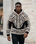 Statement Street - Ramir | Grobgestrickt Gemustert Hoodie Herren