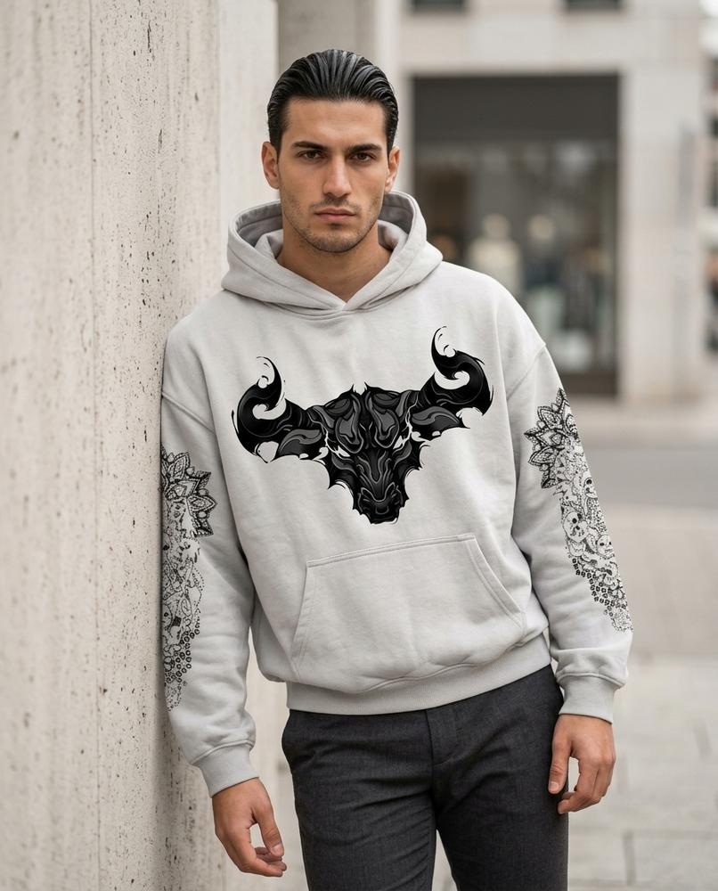 Statement Street - Yosin | Oversized Bedruckt Hoodie Unisex