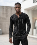 Statement Street - Zeven | Langärmliges Gewaschenes Shirt Herren