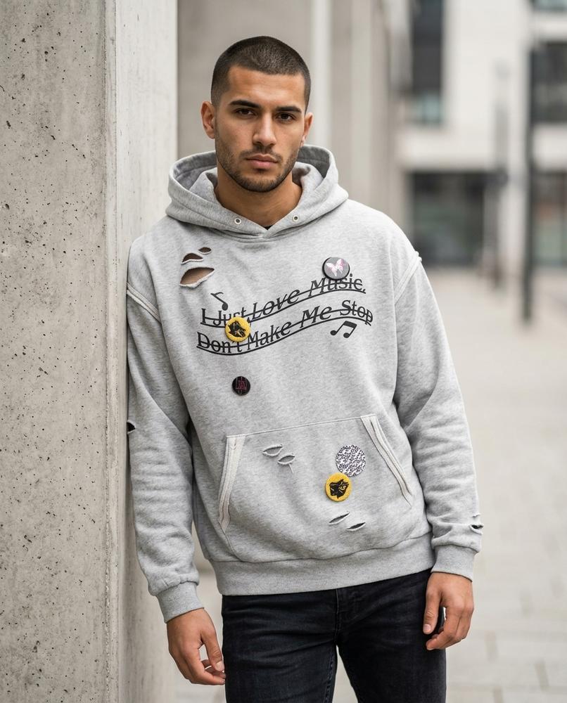 Statement Street - Mavar | Bedruckt Langärmlig Hoodie Unisex