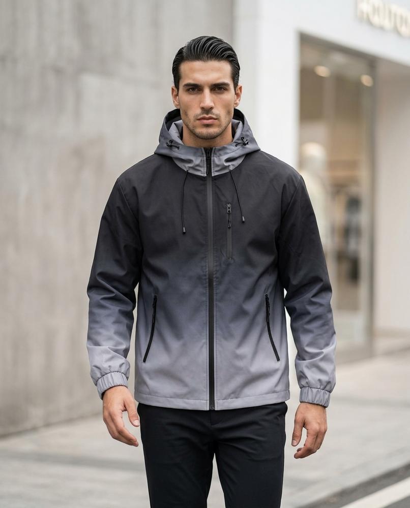 Statement Street - Vatal | Farbverlaufende Gefütterte Jacke Herren