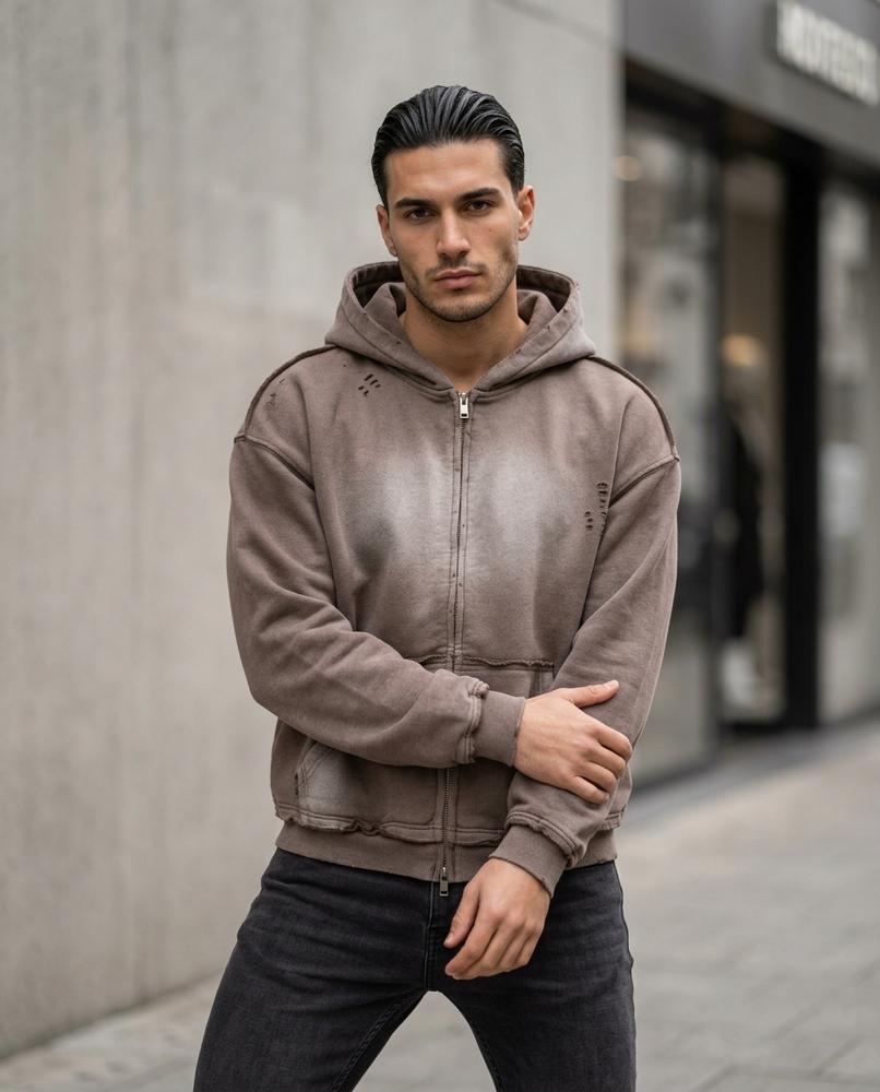 Statement Street - Veren | Verwaschen Used-Look Hoodie Unisex