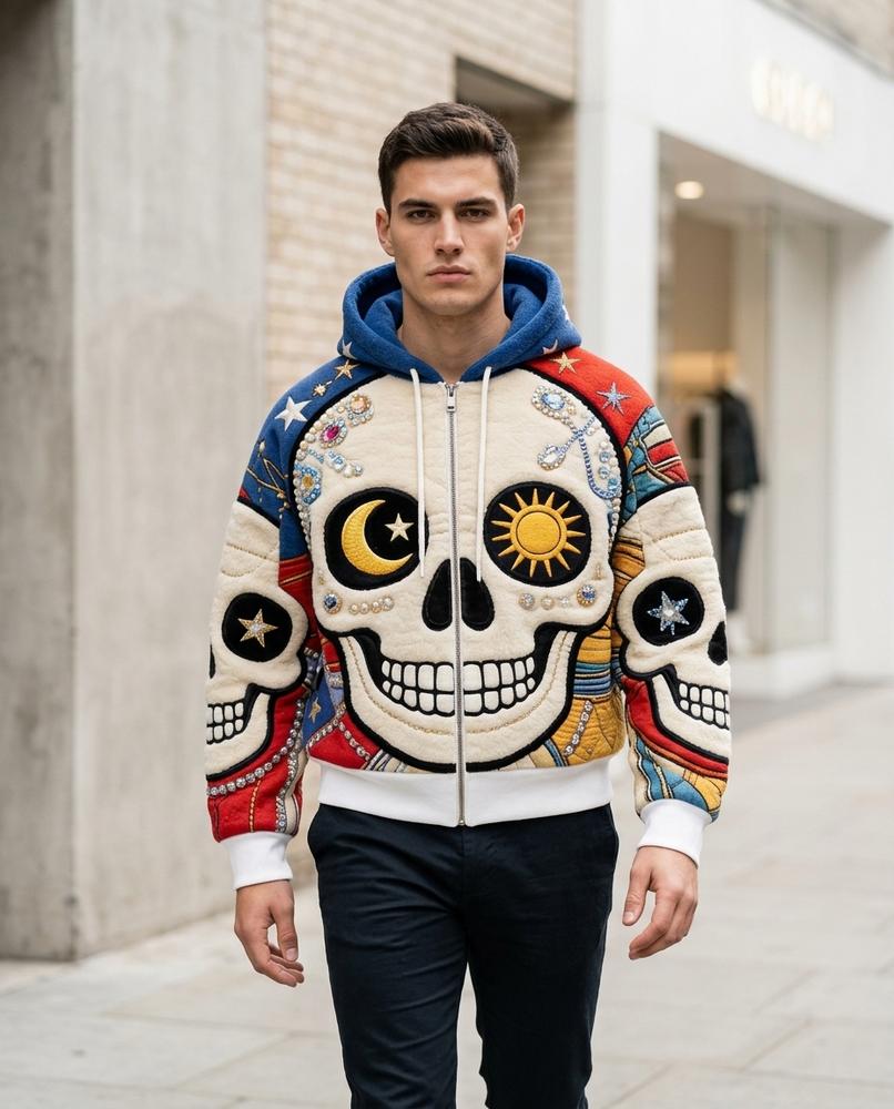 Statement Street - Lasen | Bestickter Gefütterter Hoodie Unisex