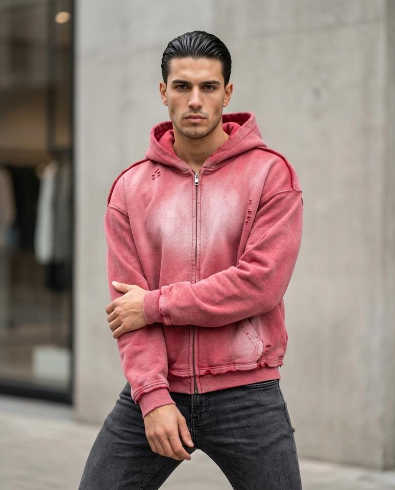 Statement Street - Veren | Verwaschen Used-Look Hoodie Unisex