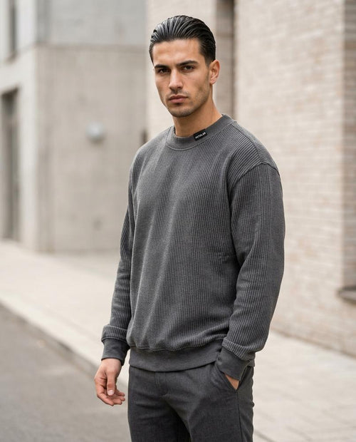 Statement Street - Damor | Gerippt Gewaschen Pullover Unisex