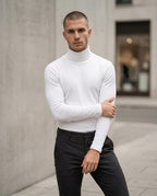 Statement Street - Vedar | Langärmliger Figurbetonter Rollkragenpullover Herren