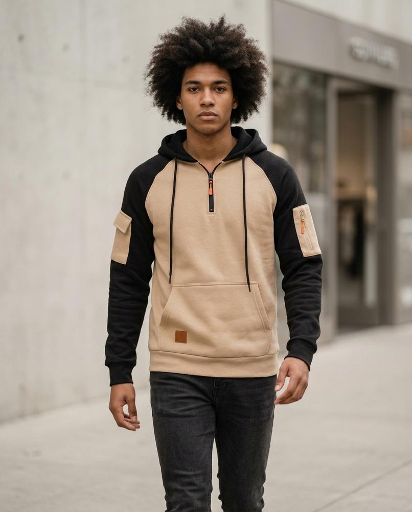 Statement Street - Mirev | Zweifarbig Funktional Hoodie Herren