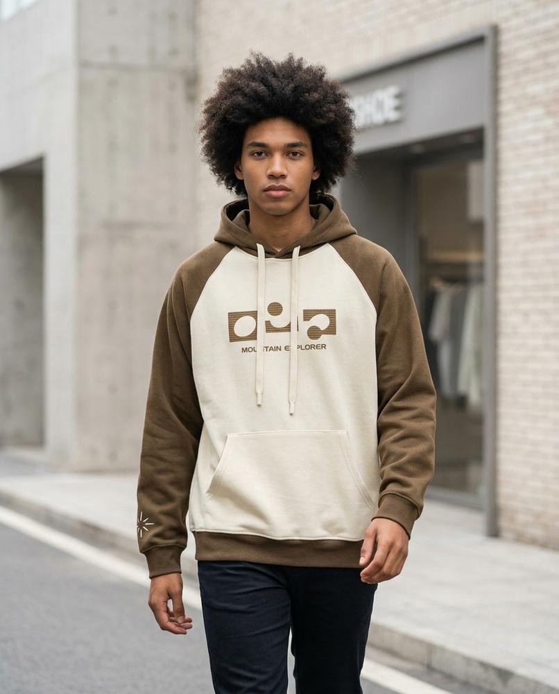 Statement Street - Tinav | Zweifarbig Bedruckt Hoodie Unisex