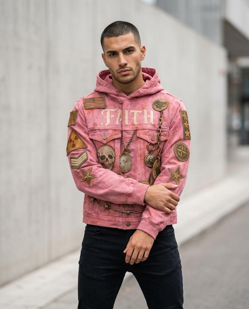 Statement Street - Nosin | Appliziert Bestickt Hoodie Herren