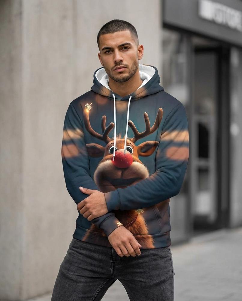 Statement Street - Zelid | Bedruckt Langärmlig Hoodie Herren